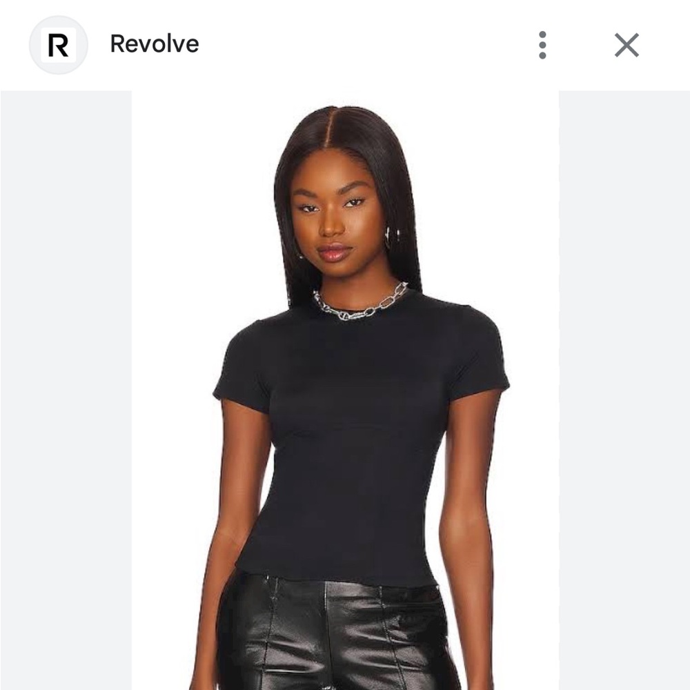 Miaou Black Romy Tee XS NWT
